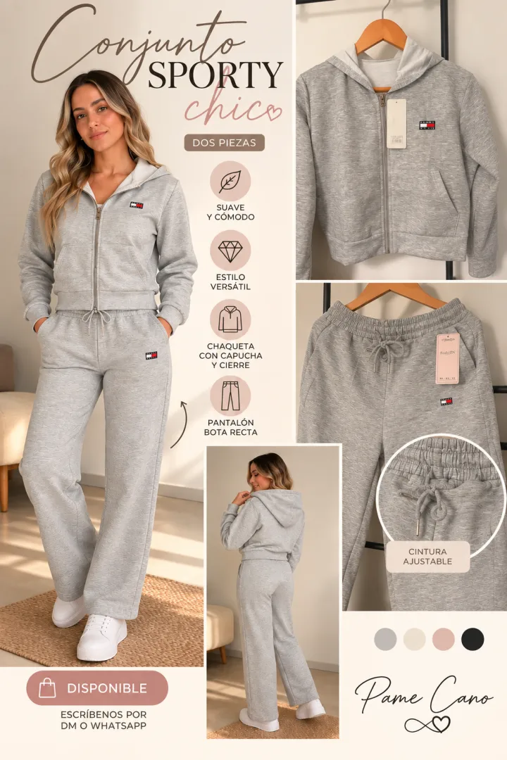 Conjunto multiusos gris